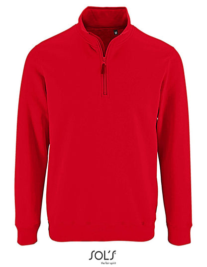 Men´s Zip High Collar Sweatshirt Stan - Rot