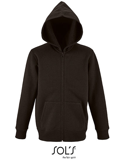 Kids´ Zip Hoodie Stone - Schwarz