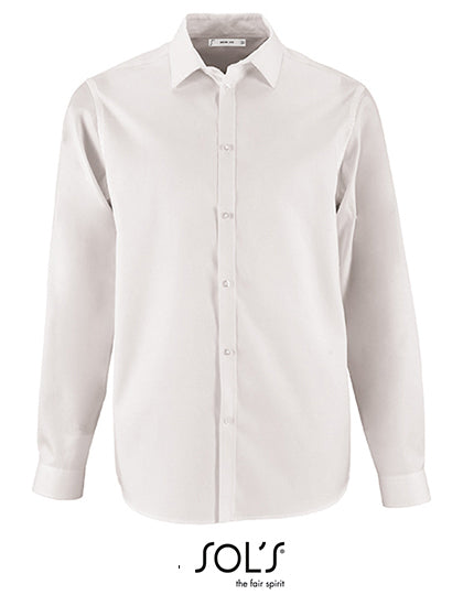 Men´s Herringbone Shirt Brody-Weiß