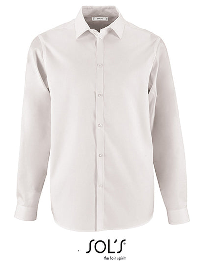 Men´s Herringbone Shirt Brody-Weiß