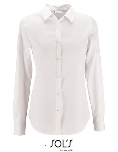 Women´s Herringbone Shirt Brody-Weiß