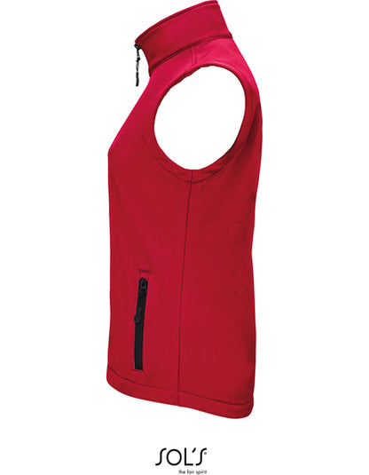 Women´s Race Bodywarmer Softshell - Pfefferrot
