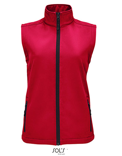 Women´s Race Bodywarmer Softshell - Pfefferrot