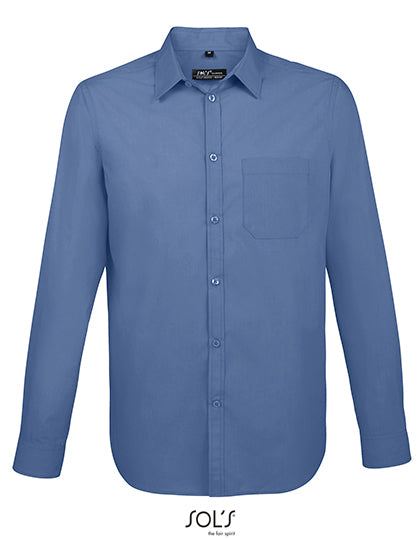 Men´s Baltimore Fit Shirt-Mittelblau