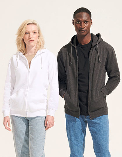 Unisex Full-Zip Hoodie Carter - Anthrazit Melange
