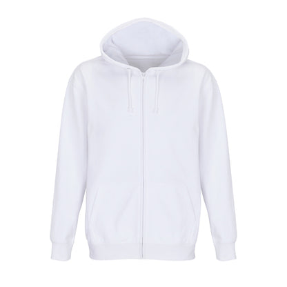 Unisex Full-Zip Hoodie Carter - Weiss