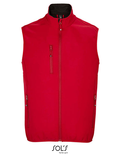 Men´s Falcon Zipped Softshell Bodywarmer - Pfefferrot