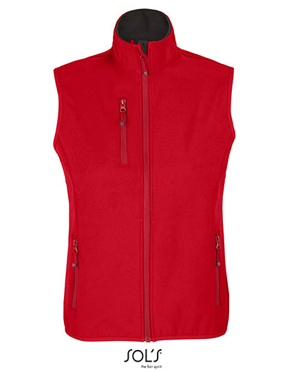 Women´s Falcon Zipped Softshell Bodywarmer - Pfefferrot