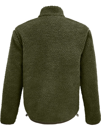 Unisex Sherpa Jacket Fury - Armee - Dunkle Armee