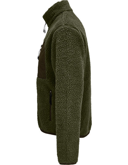 Unisex Sherpa Jacket Fury - Armee - Dunkle Armee