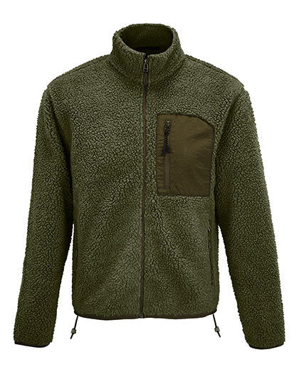Unisex Sherpa Jacket Fury - Armee - Dunkle Armee