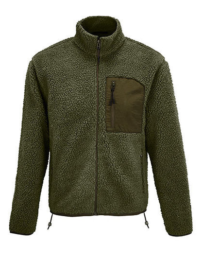 Unisex Sherpa Jacket Fury - Armee - Dunkle Armee