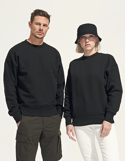 Unisex Round-Neck Sweatshirt Authentic -  Graumelange