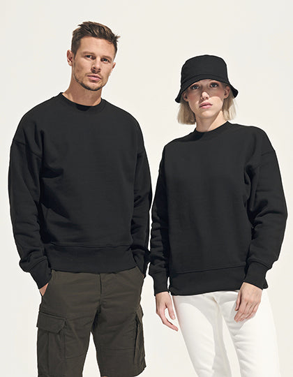 Unisex Round-Neck Sweatshirt Authentic -  Graumelange