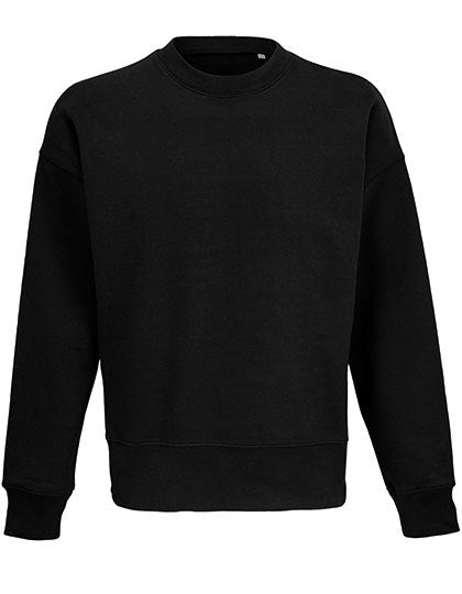 Unisex Round-Neck Sweatshirt Authentic - Schwarz