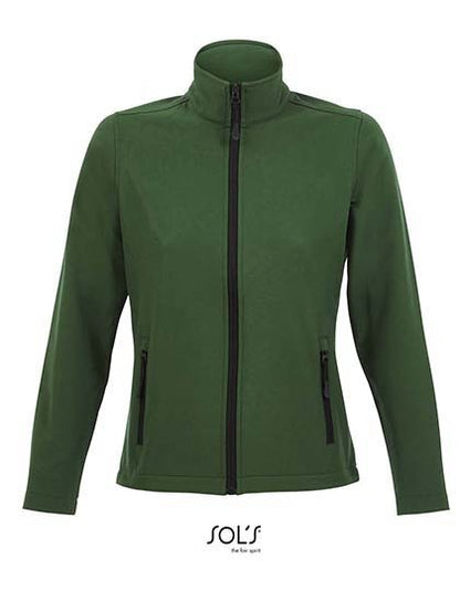 Women´s Softshell Zip Jacket Race - Flaschengrün