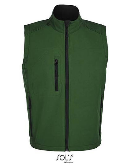 Men´s Sleeveless Softshell Rallye -  Flaschengrün
