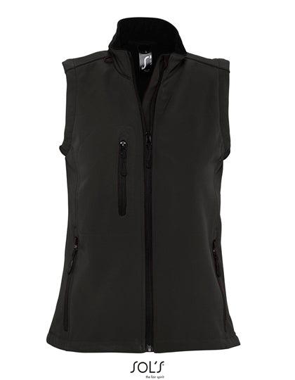 Women´s Sleeveless Softshell Rallye - Schwarz