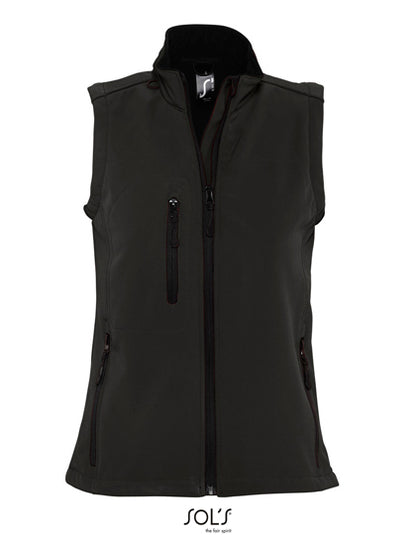 Women´s Sleeveless Softshell Rallye - Schwarz