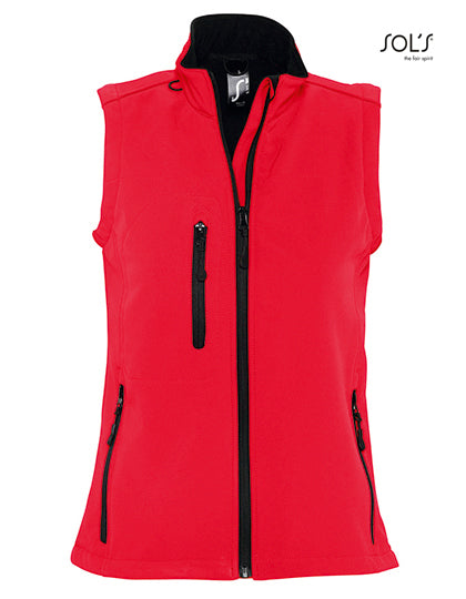 Women´s Sleeveless Softshell Rallye -Rot