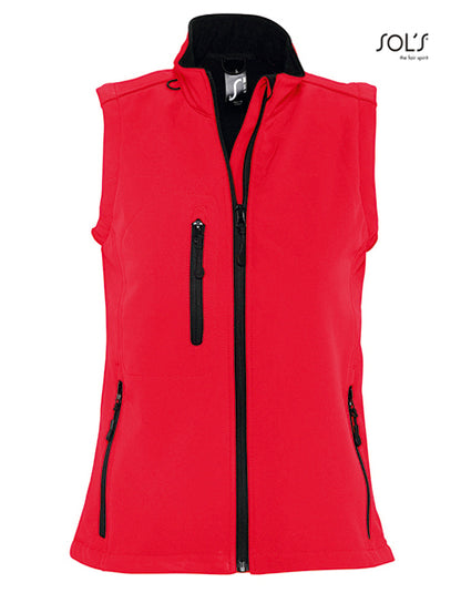 Women´s Sleeveless Softshell Rallye -Rot