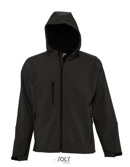 Men´s Hooded Softshell Jacket Replay - Schwarz