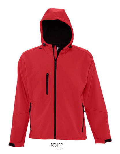 Men´s Hooded Softshell Jacket Replay - Pfefferrot