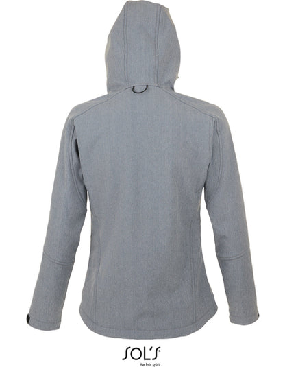 Women´s Hooded Softshell Jacket Replay - Graumelange