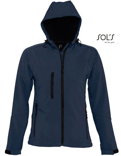 Women´s Hooded Softshell Jacket Replay - Französische Marine