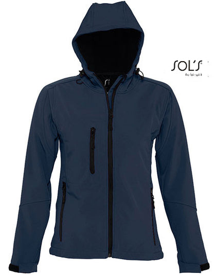 Women´s Hooded Softshell Jacket Replay - Französische Marine