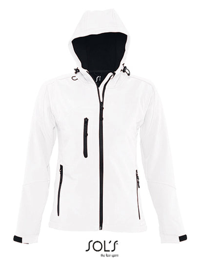 Women´s Hooded Softshell Jacket Replay - Weiss