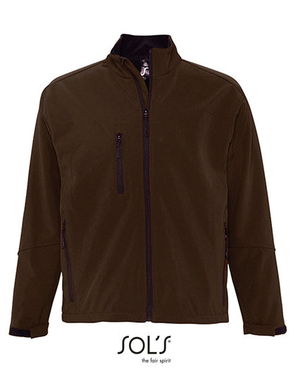 Men´s Softshell Jacket Relax - Dunkle Schokolade