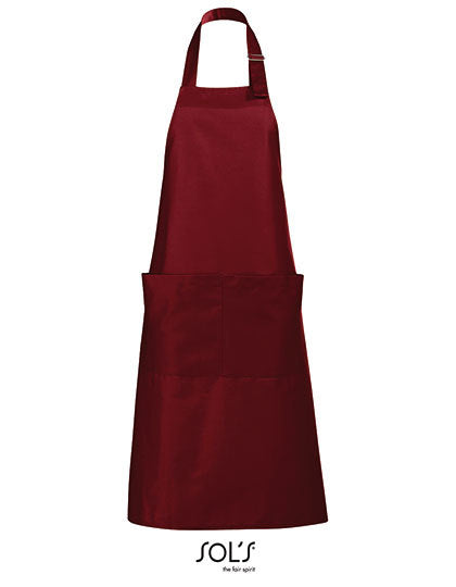 Long Apron Gala-Burgund