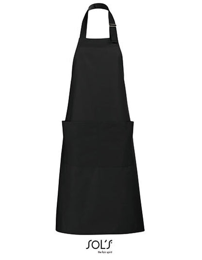 Long Apron Gala-Tiefschwarz