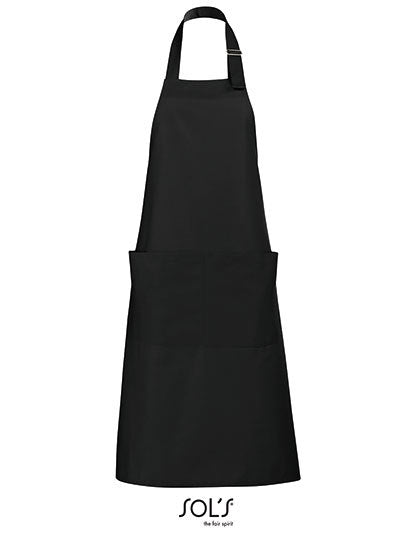 Long Apron Gala-Tiefschwarz