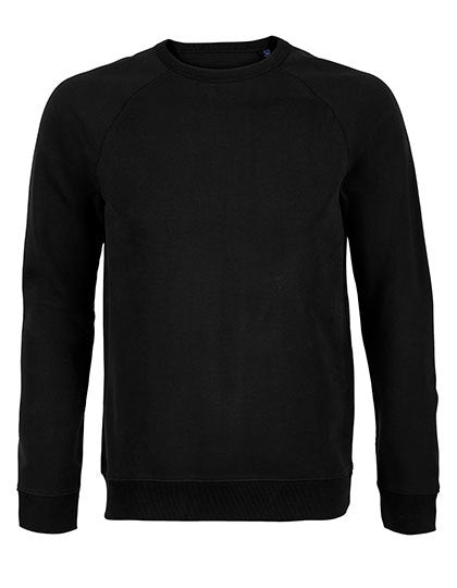 Men´s French Terry Sweatshirt Nelson   -   Tiefschwarz