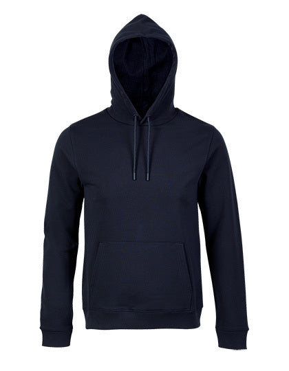 Men´s French Terry Hoodie Nicholas -Tiefschwarz