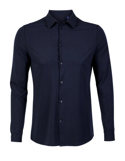 Men´s Mercerised Shirt Balthazar-Nacht