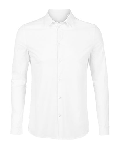 Men´s Mercerised Shirt Balthazar-Optisches Weiß