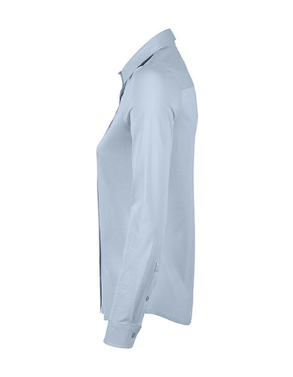 Women´s Mercerised Shirt Balthazar-Zartes Blau
