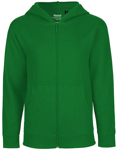 Kids´ Zip Hoodie - Grün