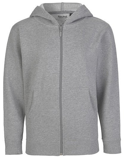 Kids´ Zip Hoodie - Sportgrau