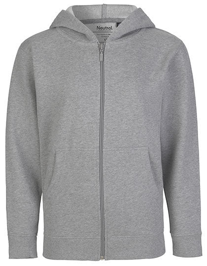 Kids´ Zip Hoodie - Sportgrau