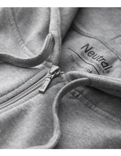 Men´s Zip Hoodie - Holzkohle