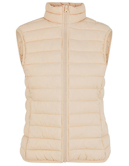 Ladies Light Puffer Vest -   Sand