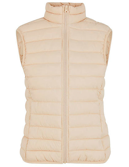 Ladies Light Puffer Vest -   Sand
