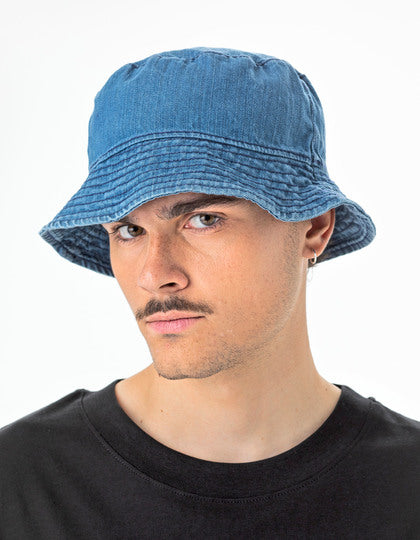 Adults Denim Bucket Hat - Jeansblau