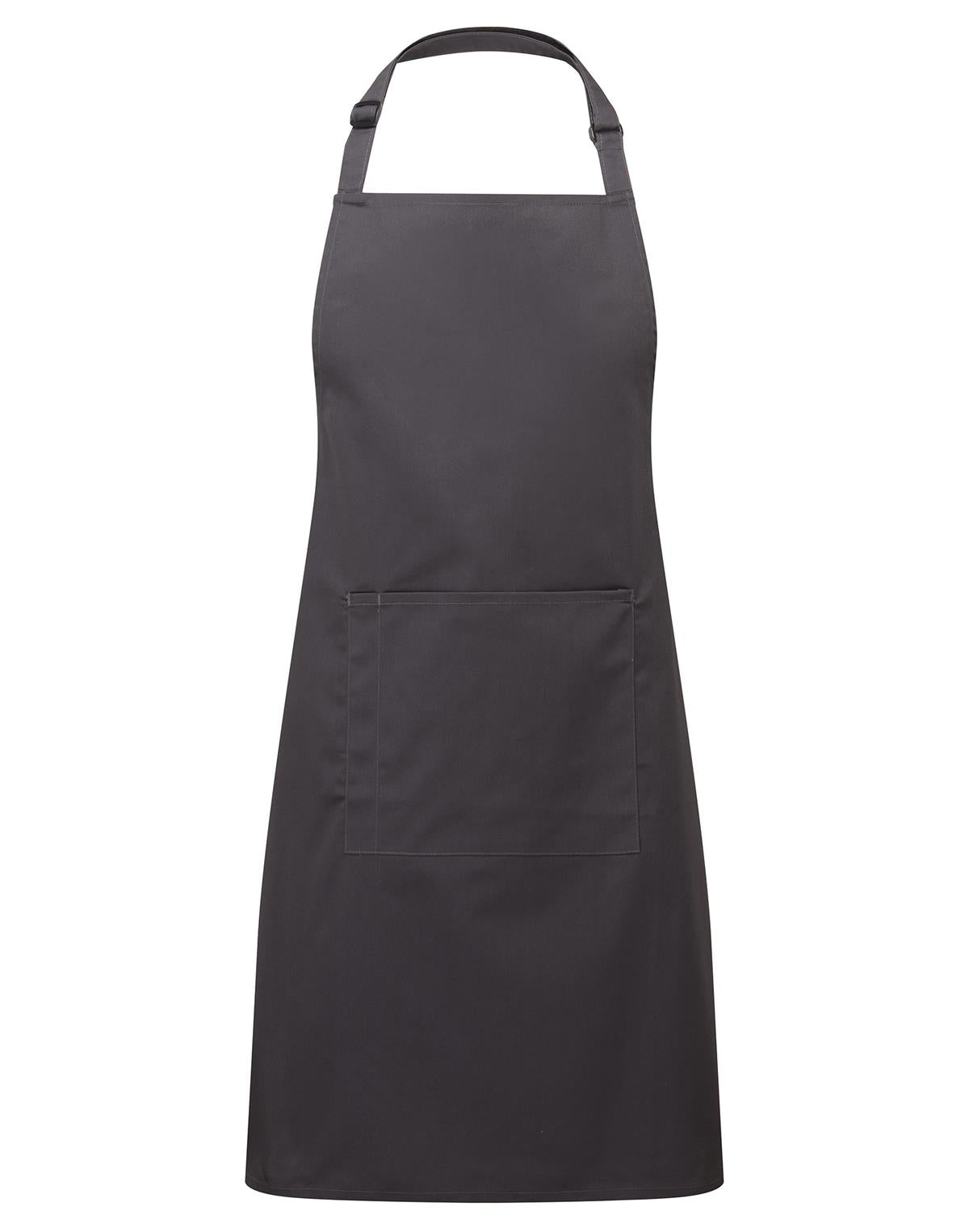 Latzschürze mit Tasche – Premier Colours Collection - Anthrazit