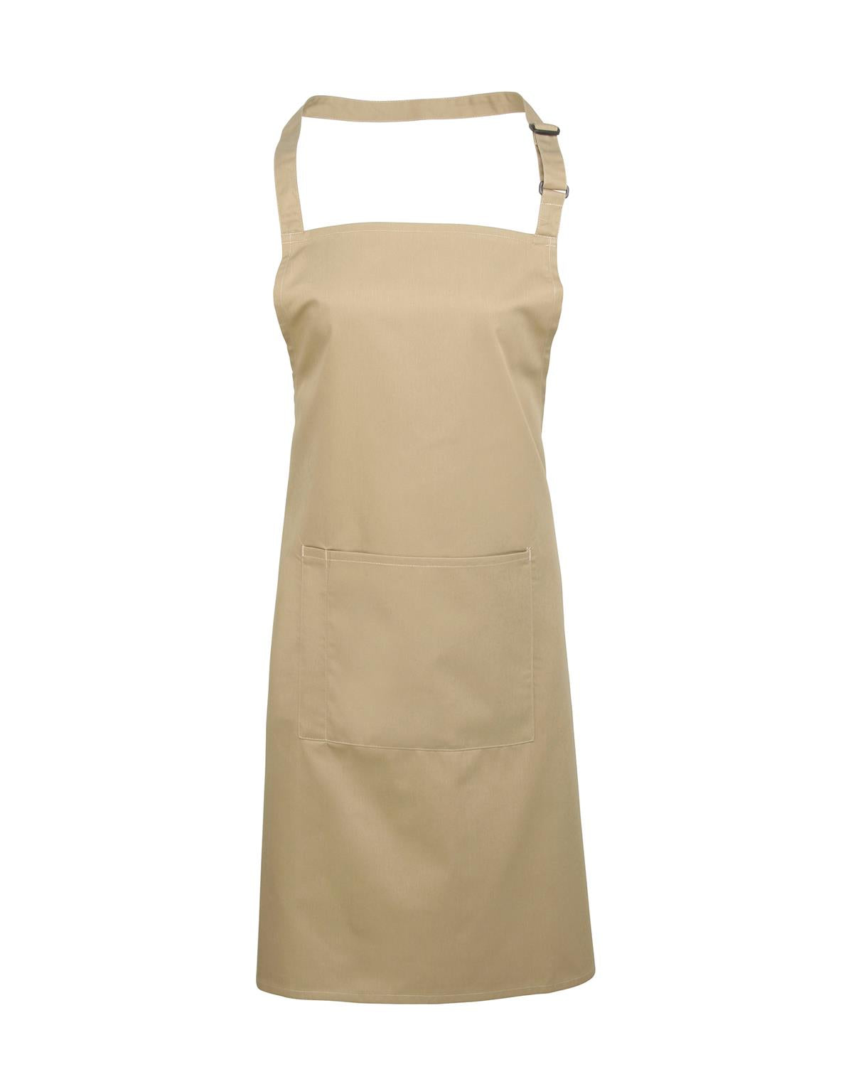 Latzschürze mit Tasche – Premier Colours Collection - Khaki