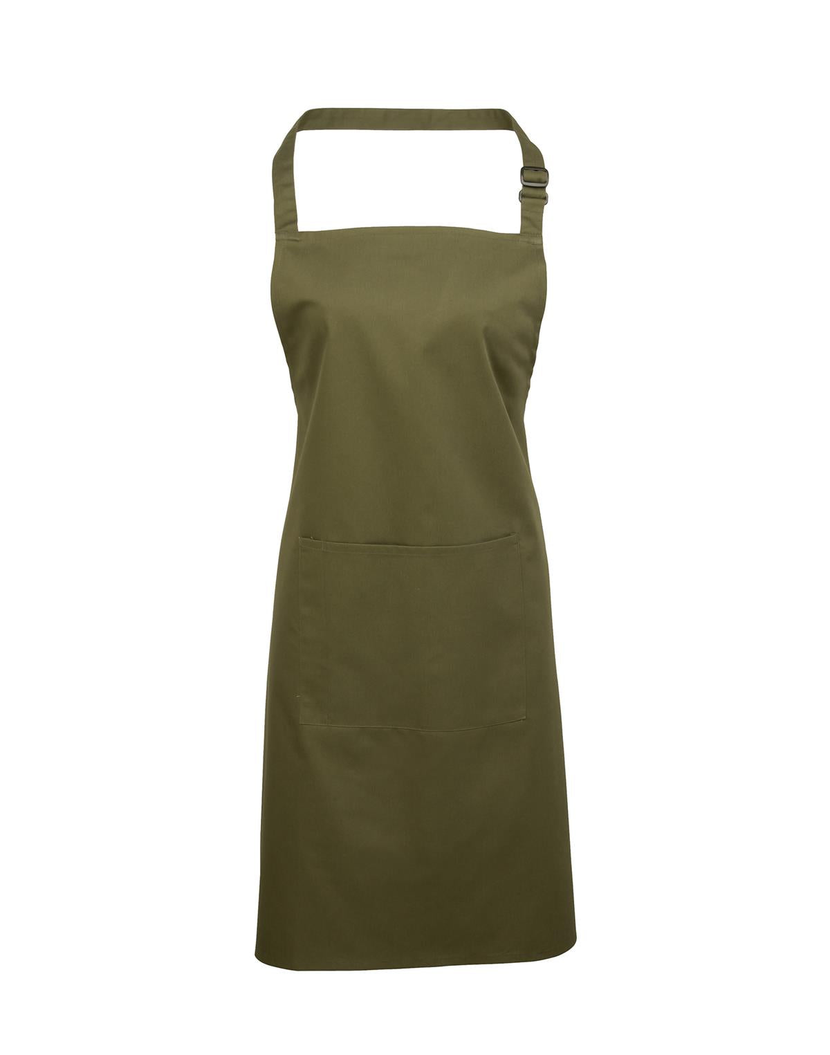 Latzschürze mit Tasche – Premier Colours Collection - Olive